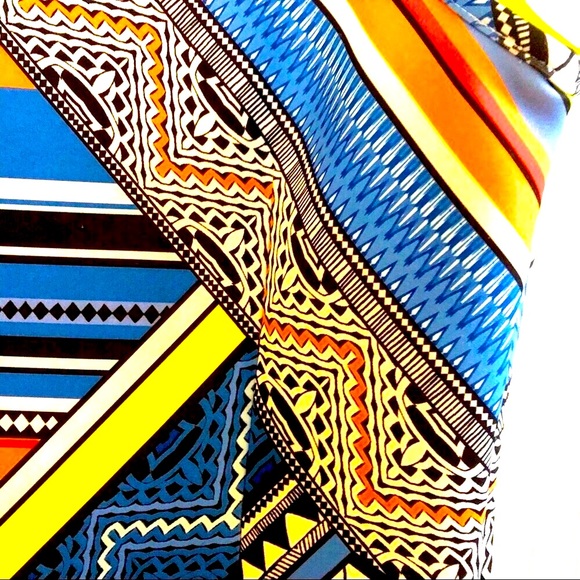 NEW Laundry Shelli Segal Lycra sleeveless statement tank dress.Very Pucci style - Picture 3 of 12